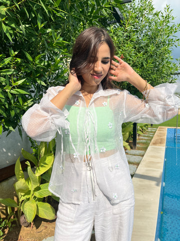 Daisy Tie-Up Shirt