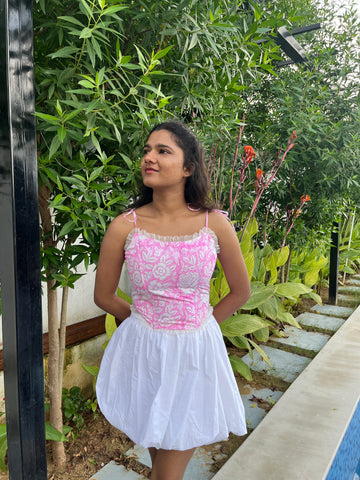 Cherry Blossom Corset Top