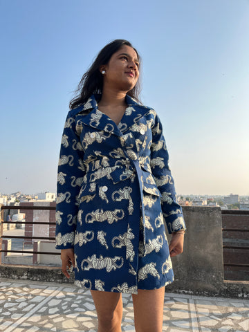 Indigo Wildcat Trench Coat/ Dress