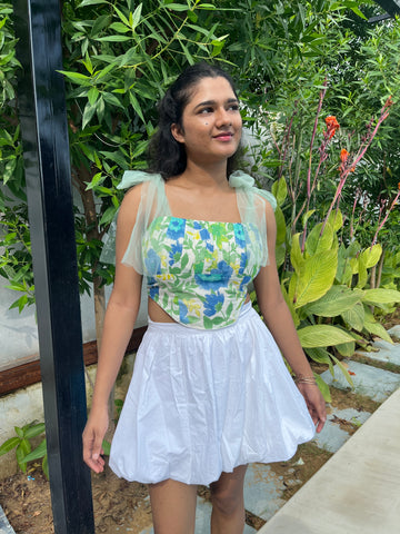 Gardenia Corset Top with Skirt