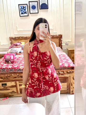 Jiya Red short Kurti