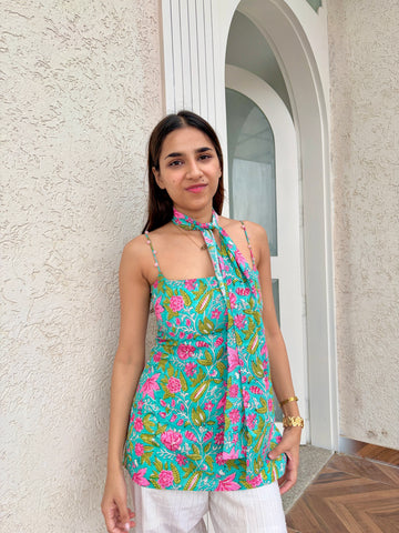 Jiya Green short Kurti