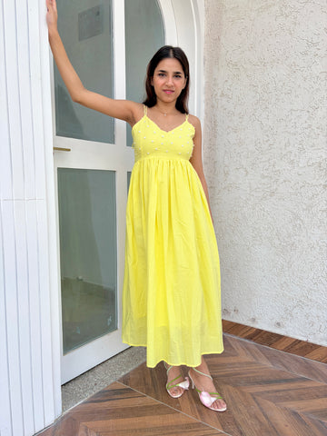 Sun Yellow Midi Dress🌼