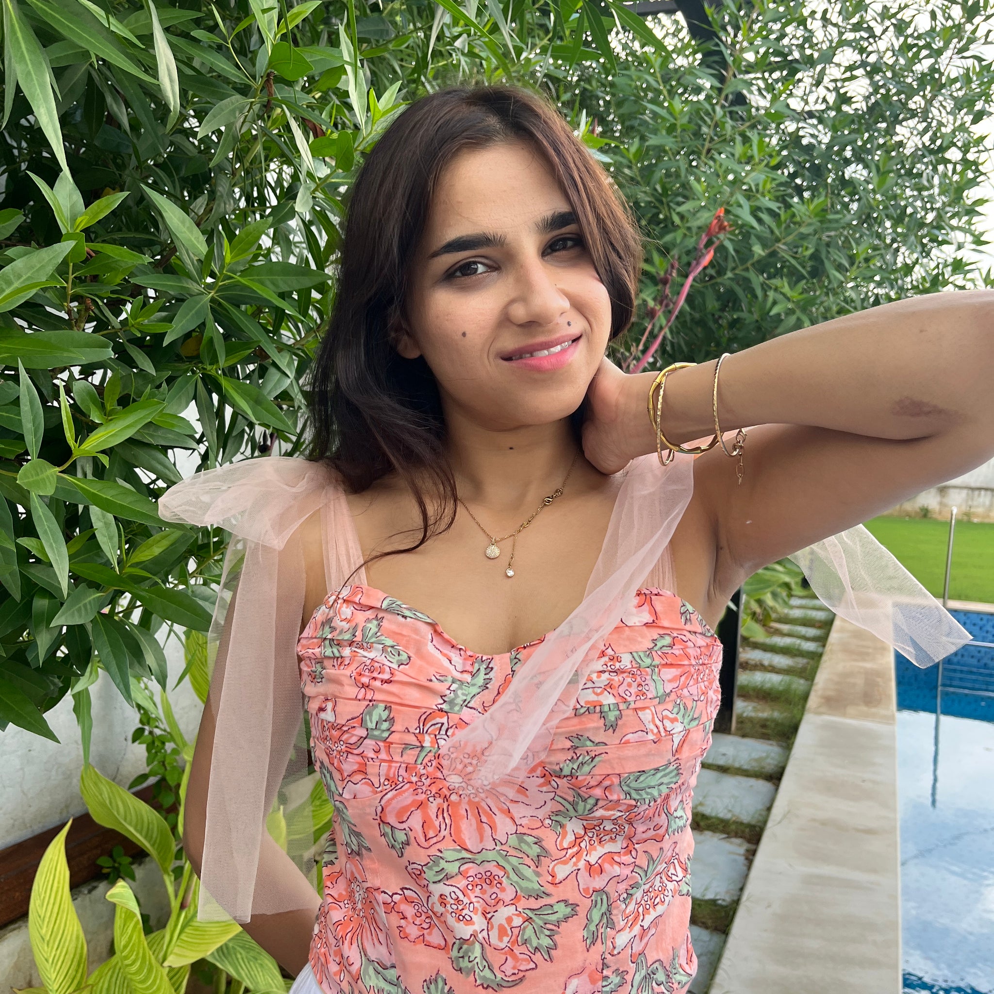 Aprica Peach Corset Top