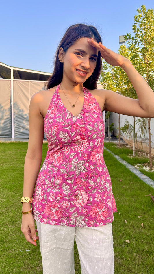 Roohi Pink short Kurti