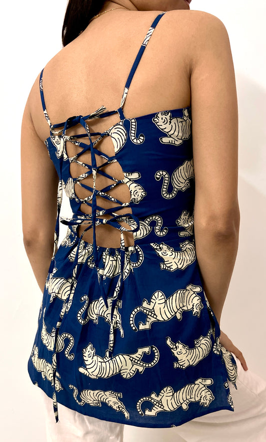 Jiya Indigo Printed Kurti