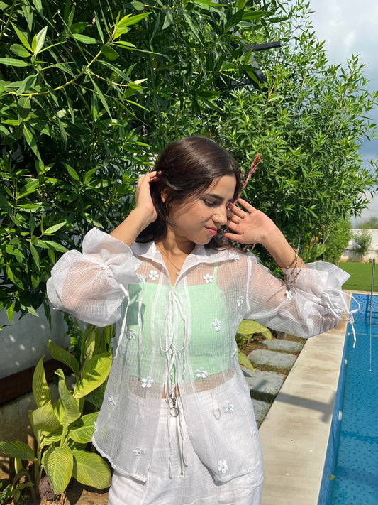 Daisy Tie-Up Shirt