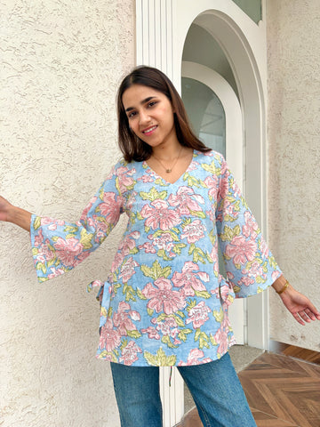 Amarya blue short Kurti