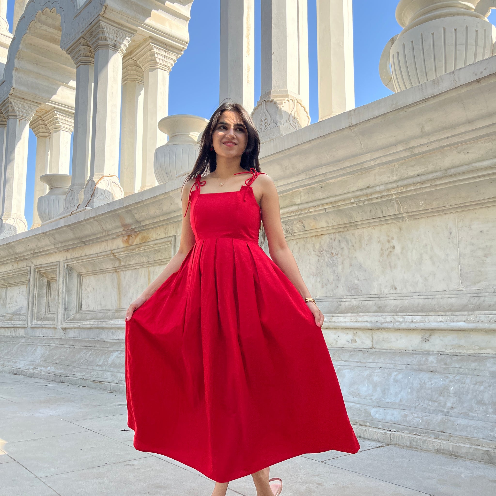 Scarlet Red Corset Dress