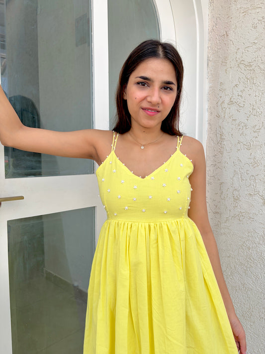 Sun Yellow Midi Dress🌼