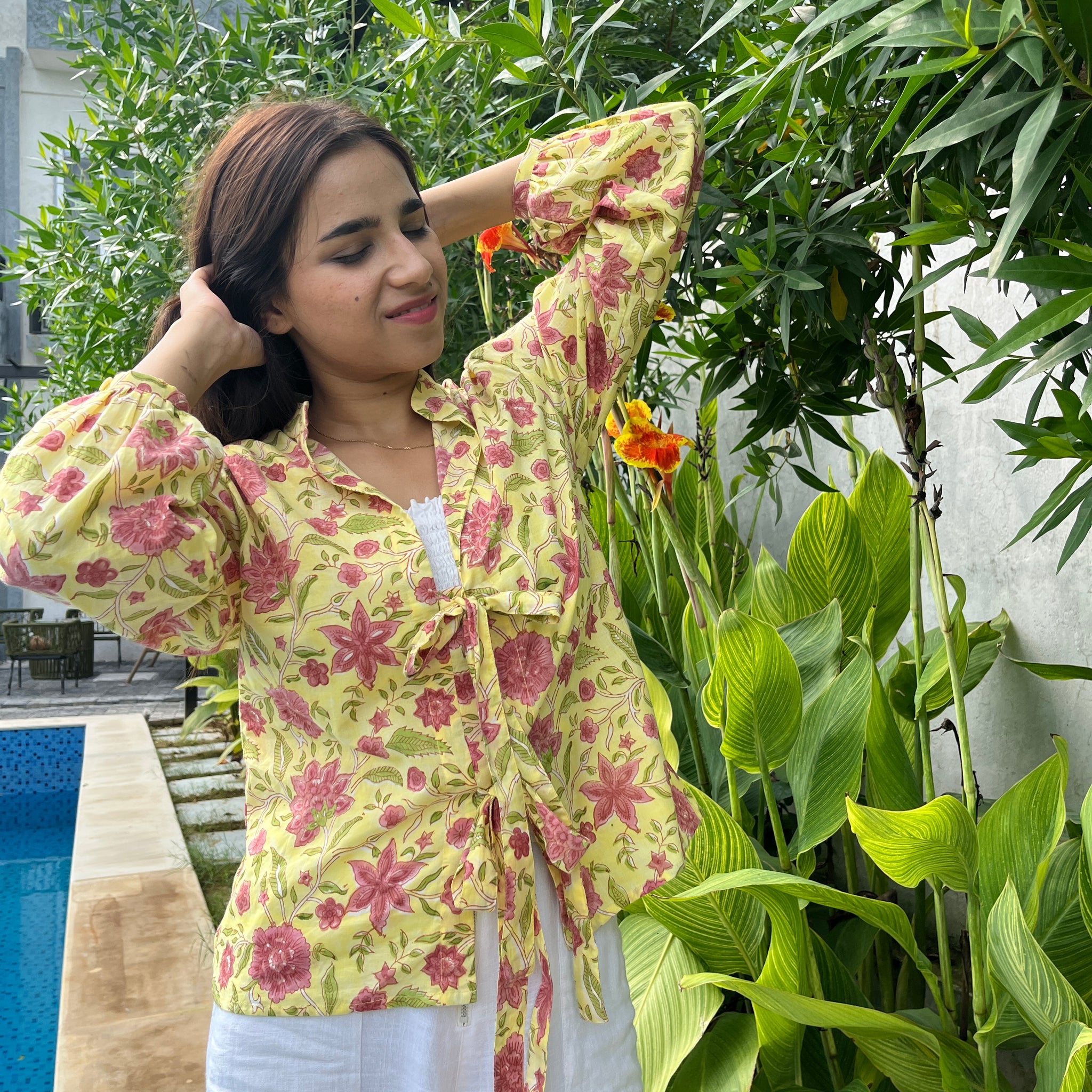 Sunflower Tie-Up Shirt