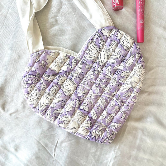 Lavender Heart Bag