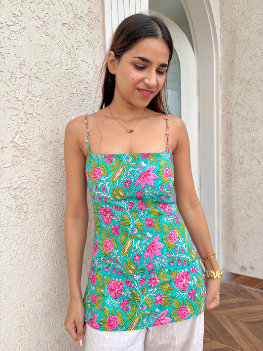 Jiya Green short Kurti