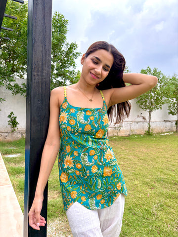 Riya Green short Kurti