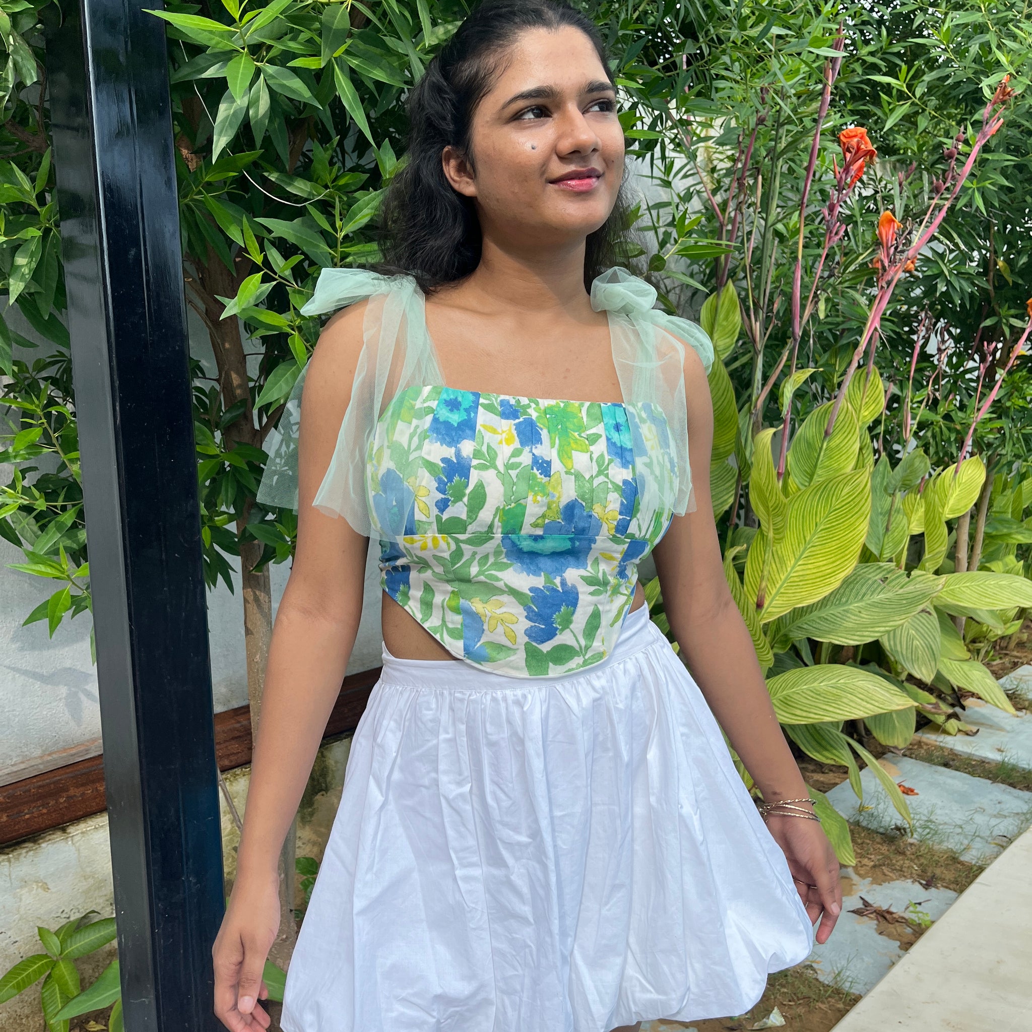 Gardenia Corset Top with Skirt