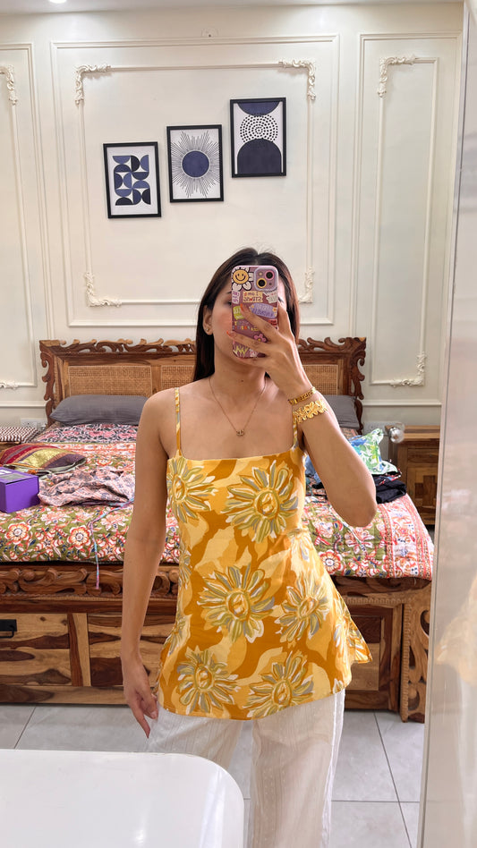 Jiya Yellow short Kurti