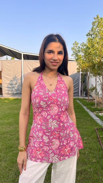 Roohi Pink short Kurti