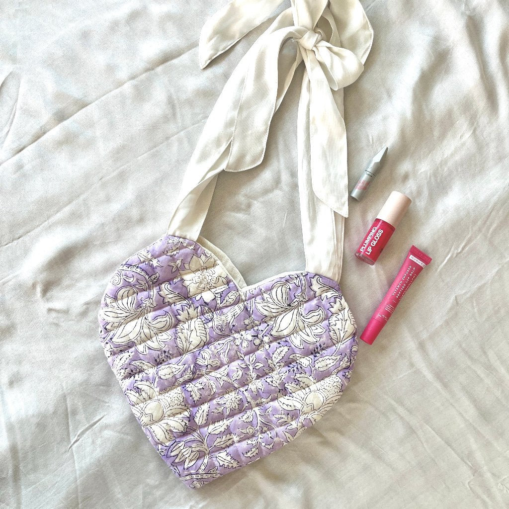 Lavender Heart Bag