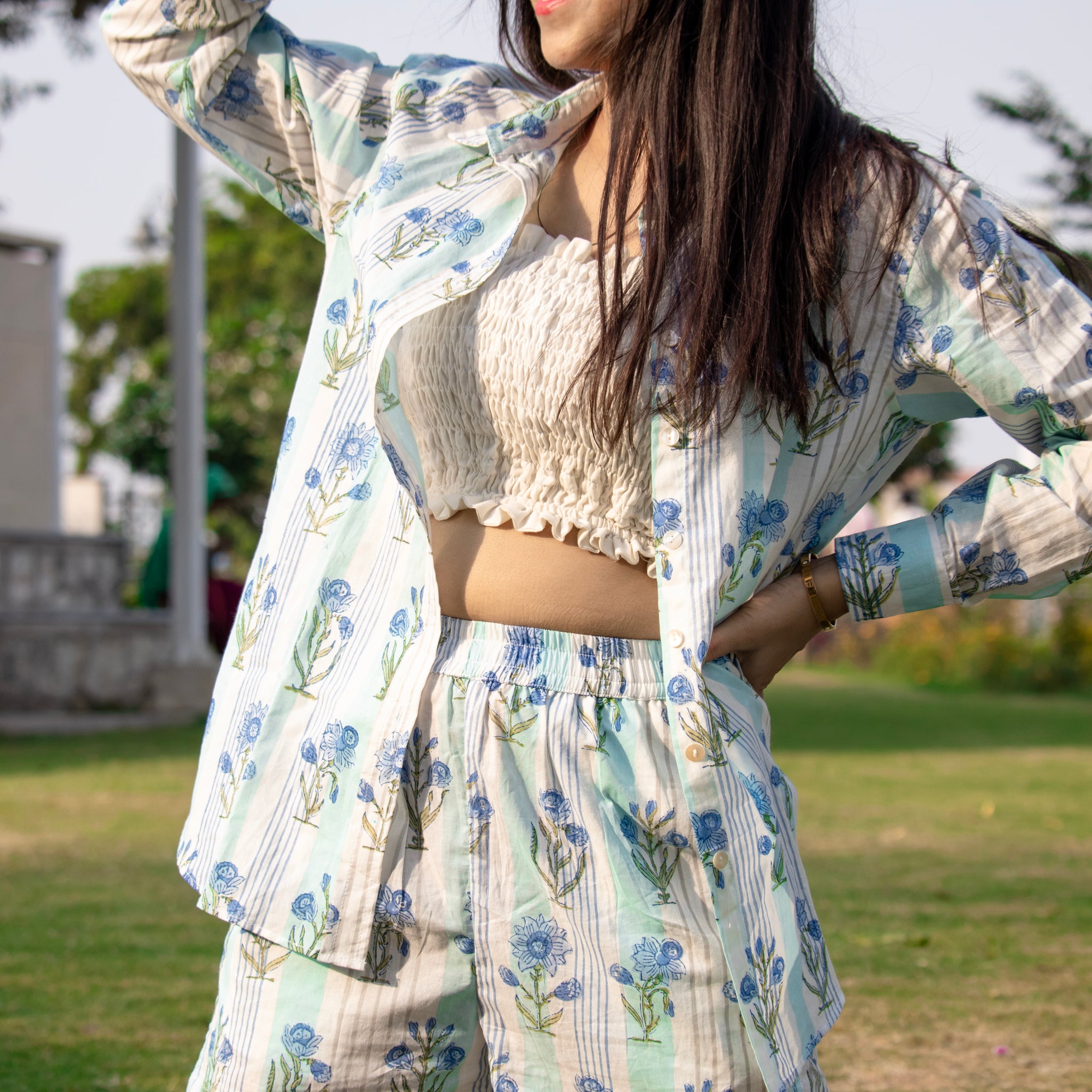 Zoe Co-Ord, Daffodil Wave