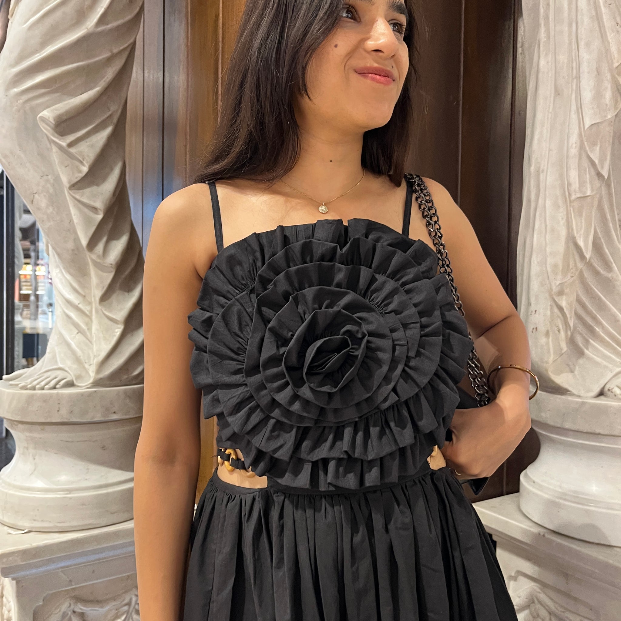 Black Iris Corset Top